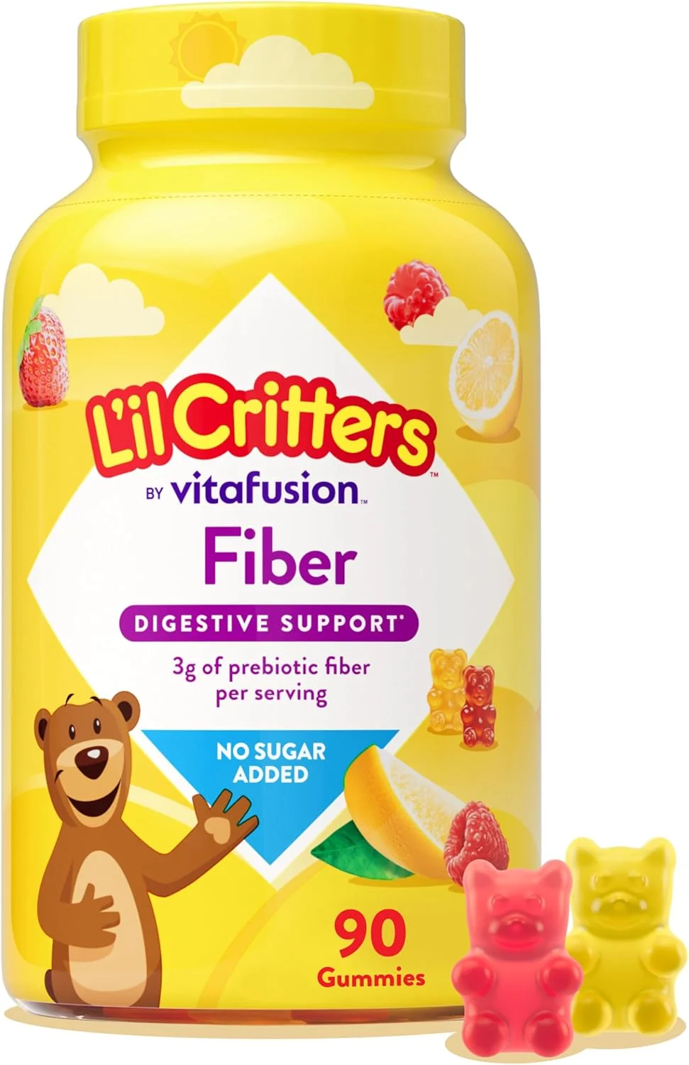 مکمل پاستیلی فیبر کودکان Lil Critters، ۹۰ عدد