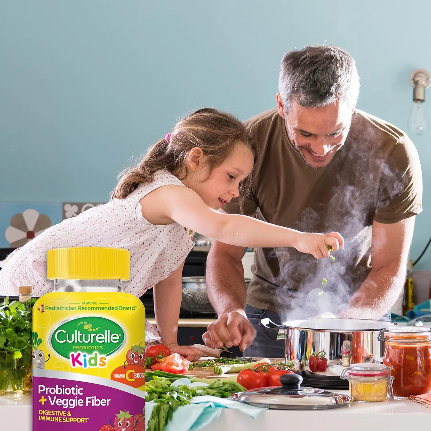 پاستیل پروبیوتیک روزانه Culturelle برای کودکان + فیبر سبزیجات (3 سال به بالا) - 30 عدد - سلامت دستگاه گوارش و تقویت سیستم ایمنی - طعم توت با تقویت ویتامین C پاستیل پروبیوتیک روزانه Culturelle برای کودکان + فیبر سبزیجات (3 سال به بالا) - 30 عدد - سلامت دستگاه گوارش و تقویت سیستم ایمنی - طعم توت با تقویت ویتامین C