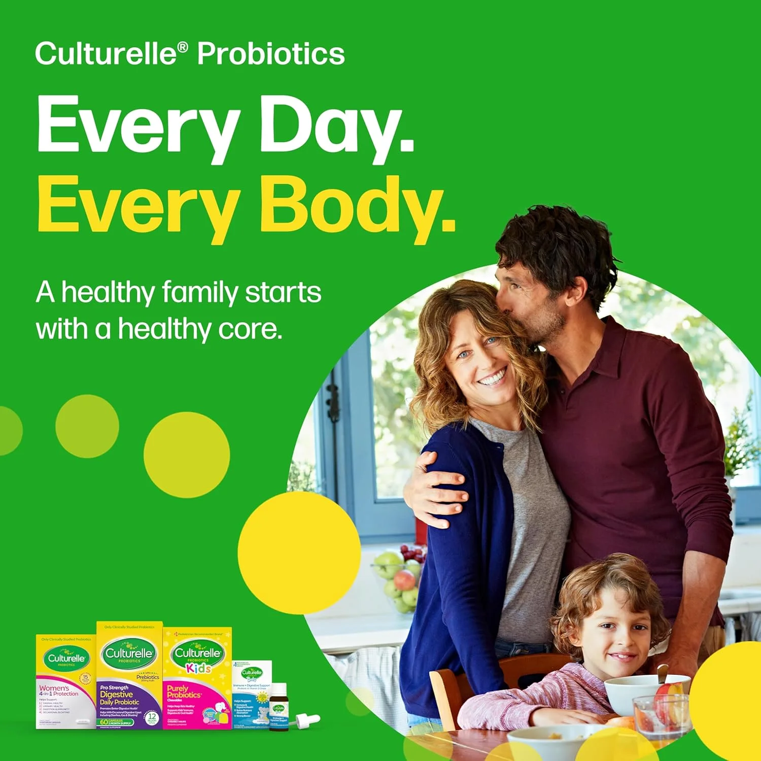 پاستیل پروبیوتیک روزانه Culturelle برای کودکان + فیبر سبزیجات (3 سال به بالا) - 60 عدد - سلامت دستگاه گوارش و تقویت سیستم ایمنی - طعم توت با تقویت ویتامین C