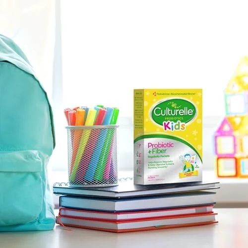 Culturelle Kids Probiotic + Fiber Packets (Ages 3+) - 24 Count - Digestive Health & Immune Support - Helps Restore Regularity (Packaging may vary) Culturelle Kids Probiotic + Fiber Packets (Ages 3+) - 24 Count - Digestive Health & Immune Support - Helps Restore Regularity (Packaging may vary)