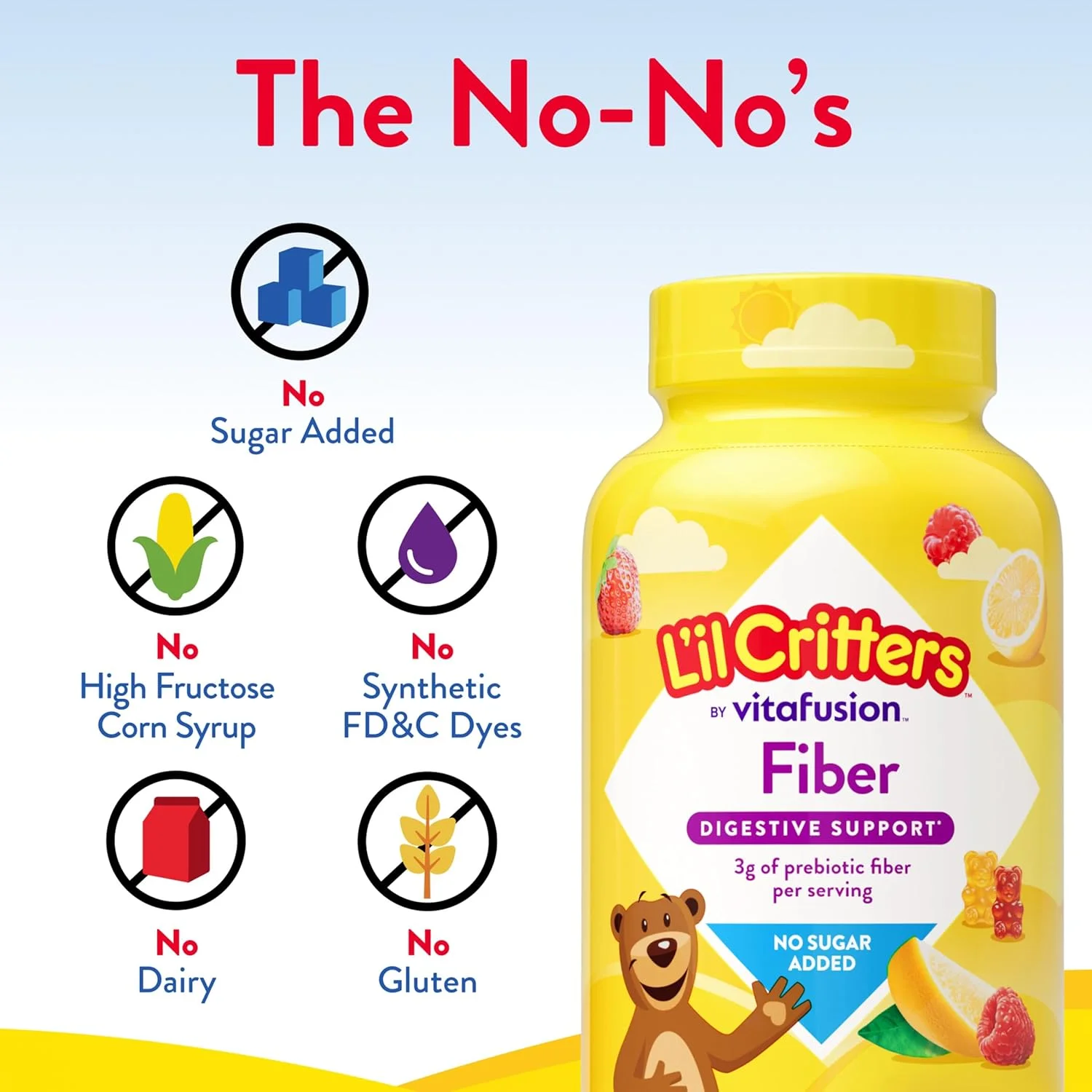 مکمل پاستیلی فیبر کودکان Lil Critters، ۹۰ عدد مکمل پاستیلی فیبر کودکان Lil Critters، ۹۰ عدد