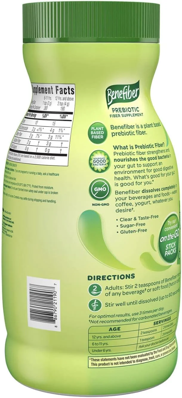 مکمل فیبر Benefiber - 760 گرم، 190 سروینگ مکمل فیبر Benefiber - 760 گرم، 190 سروینگ