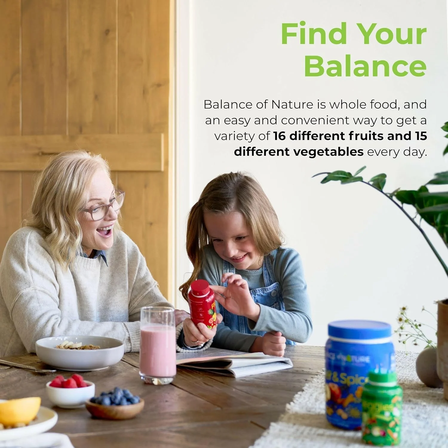 مکمل میوه و سبزیجات Balance of Nature - مواد تشکیل دهنده میوه و سبزیجات کامل برای زنان، مردان و کودکان - 90 کپسول میوه، 90 کپسول سبزیجات - 1 ست مکمل میوه و سبزیجات Balance of Nature - مواد تشکیل دهنده میوه و سبزیجات کامل برای زنان، مردان و کودکان - 90 کپسول میوه، 90 کپسول سبزیجات - 1 ست