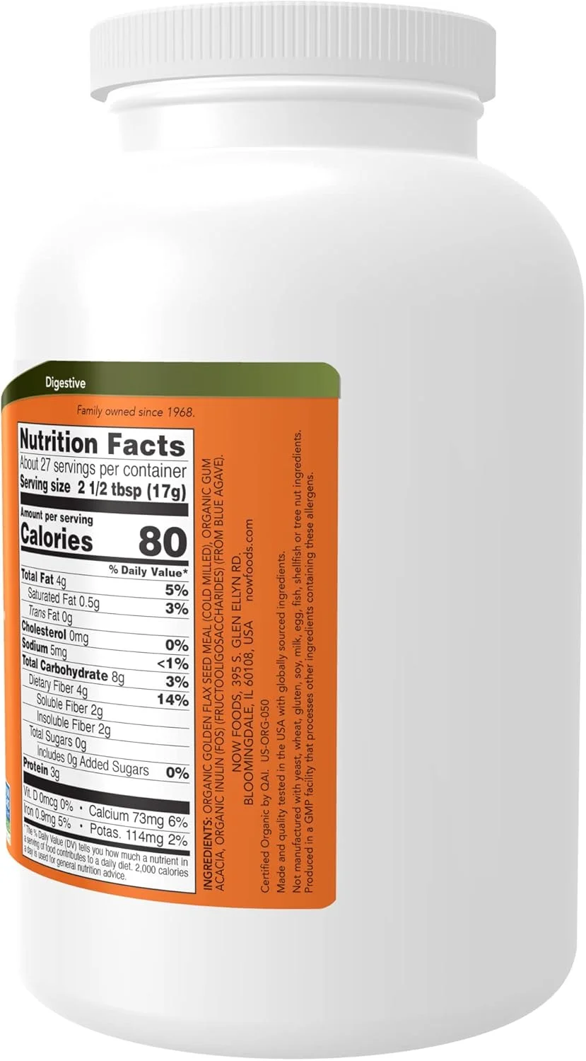 فیبر ارگانیک Now Foods Fiber-3، ۴۵۴ گرم فیبر ارگانیک Now Foods Fiber-3، ۴۵۴ گرم