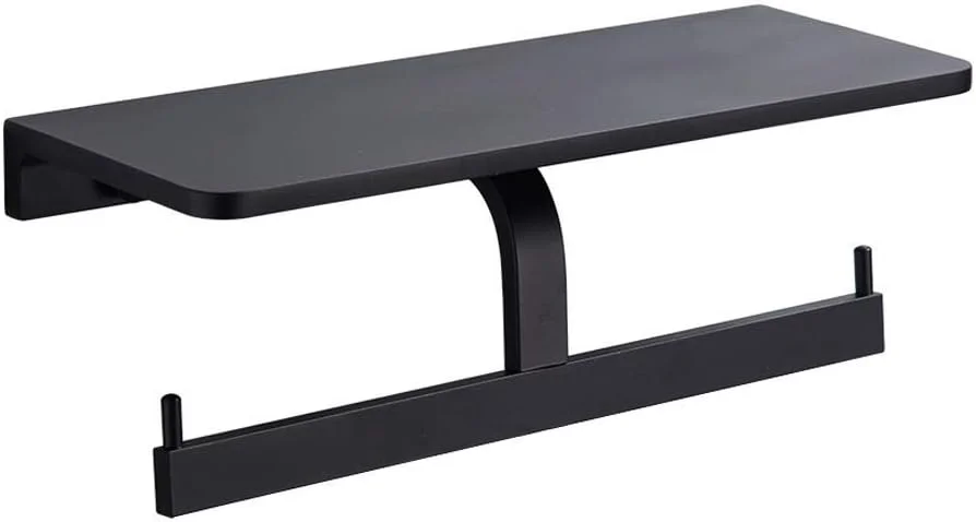 جا حوله کاغذی - جا دستمال توالت استیل ضد زنگ، نگهدارنده رول دستمال کاغذی دوگانه، آویز دیواری