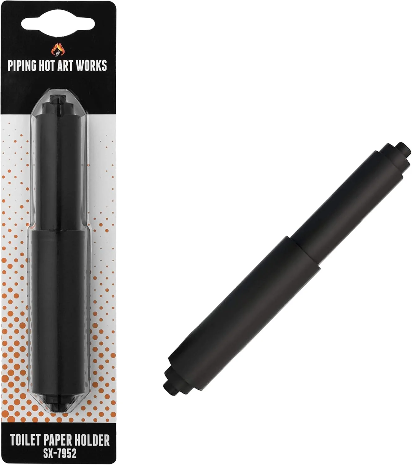 پایپینگ هات آرت ورکس PH جای دستمال توالت مدل SX-7952 - میله دستمال توالت مشکی - فنر جایگزین میله دستمال توالت پایپینگ هات آرت ورکس PH جای دستمال توالت مدل SX-7952 - میله دستمال توالت مشکی - فنر جایگزین میله دستمال توالت