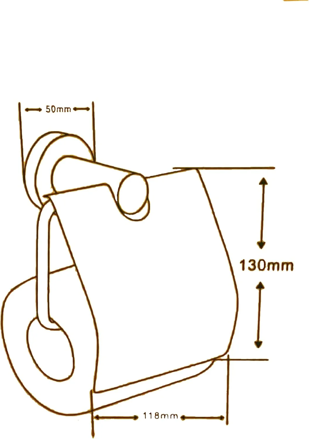 جا کاغذی دیواری استیل ضد زنگ - لوازم جانبی حمام مقاوم در برابر زنگ زدگی و صرفه جویی در فضا - KYLAQ