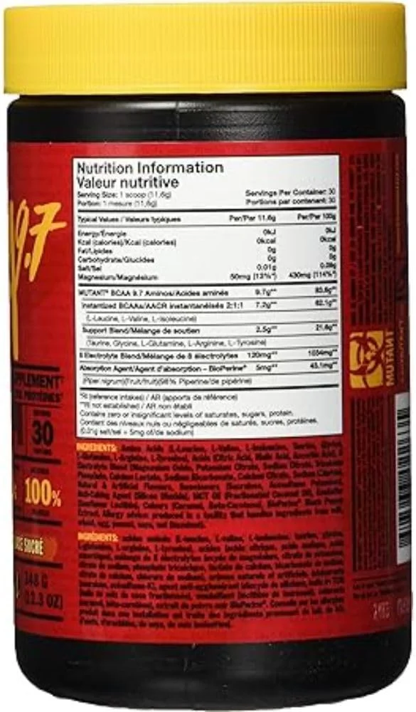 Mutant BCAA 9.7 Sweet Iced Tea 30 Servings Mutant BCAA 9.7 Sweet Iced Tea 30 Servings