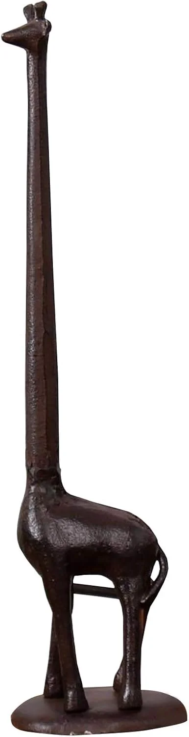 جا کاغذی زرافه چدنی Ogrmar، استند نگهدارنده دستمال توالت تزئینی حمام، 8.25 × 44.45 × 10.8 سانتی متر (قهوه ای) جا کاغذی زرافه چدنی Ogrmar، استند نگهدارنده دستمال توالت تزئینی حمام، 8.25 × 44.45 × 10.8 سانتی متر (قهوه ای)