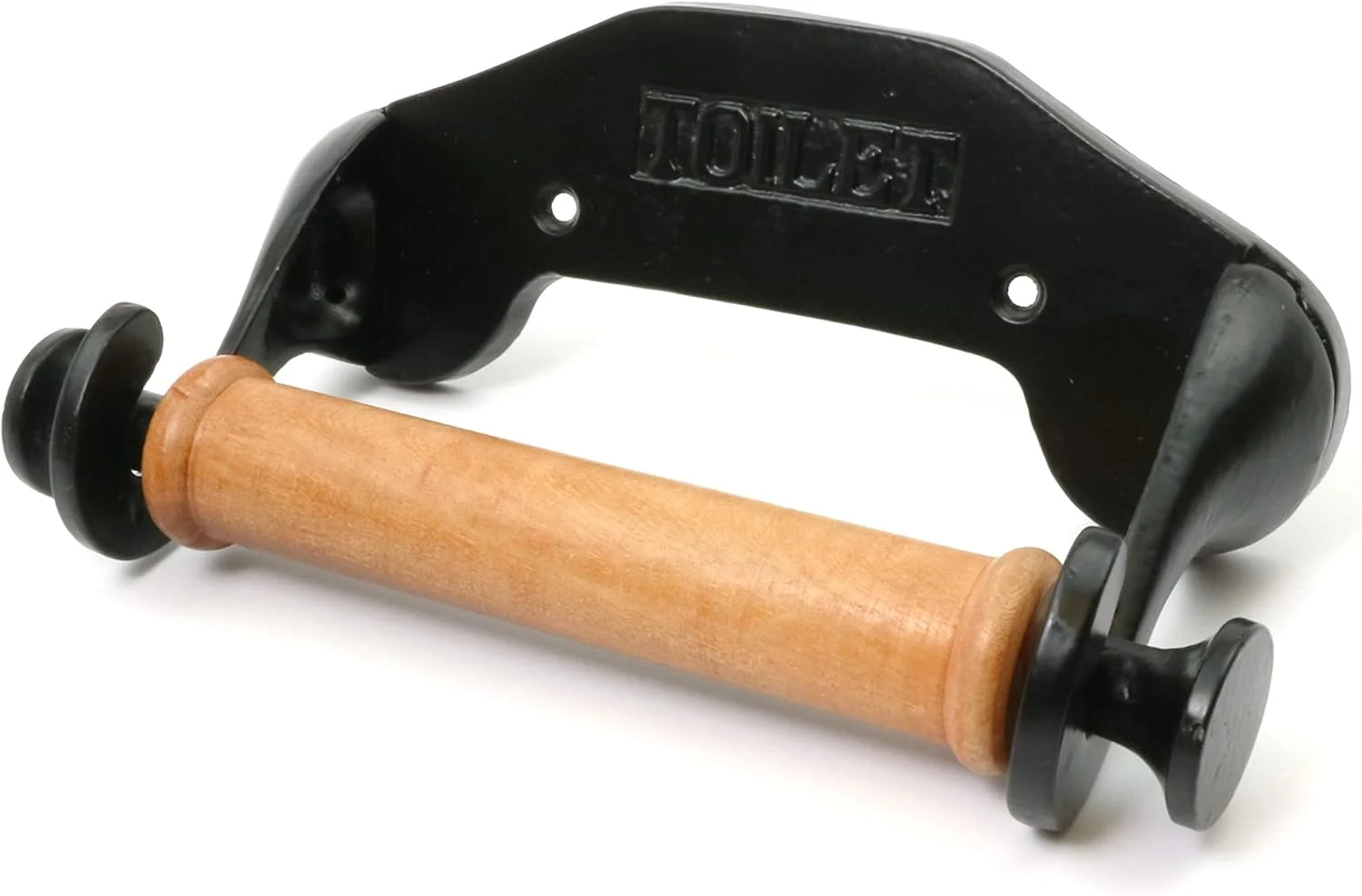 جا دستمال کاغذی توالت Oakcrafts به سبک ویکتوریایی، لوازم جانبی توالت چدنی عتیقه (مشکی اپوکسی)