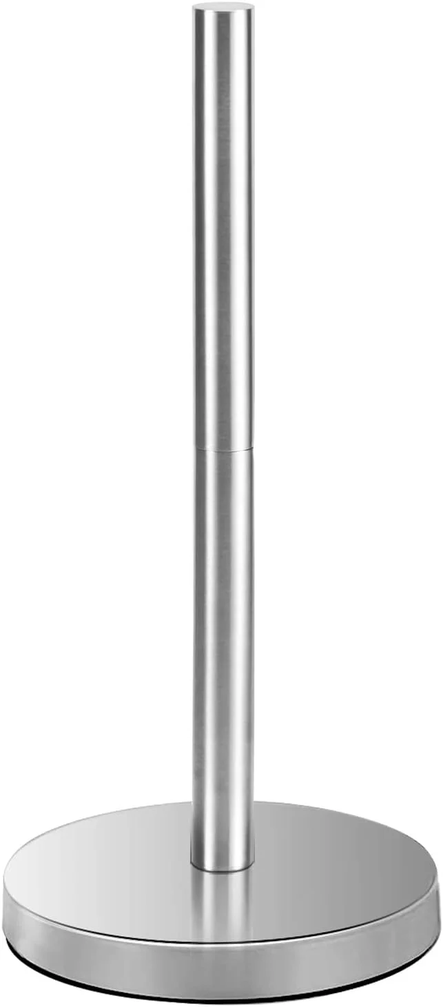 جا دستمال توالت Mutclord - استند نگهدارنده دستمال توالت ایستاده، استیل ضد زنگ SUS304، نگهدارنده رول دستمال توالت زاپاس، ظرفیت 3 رول دستمال کاغذی، نیکل برس خورده