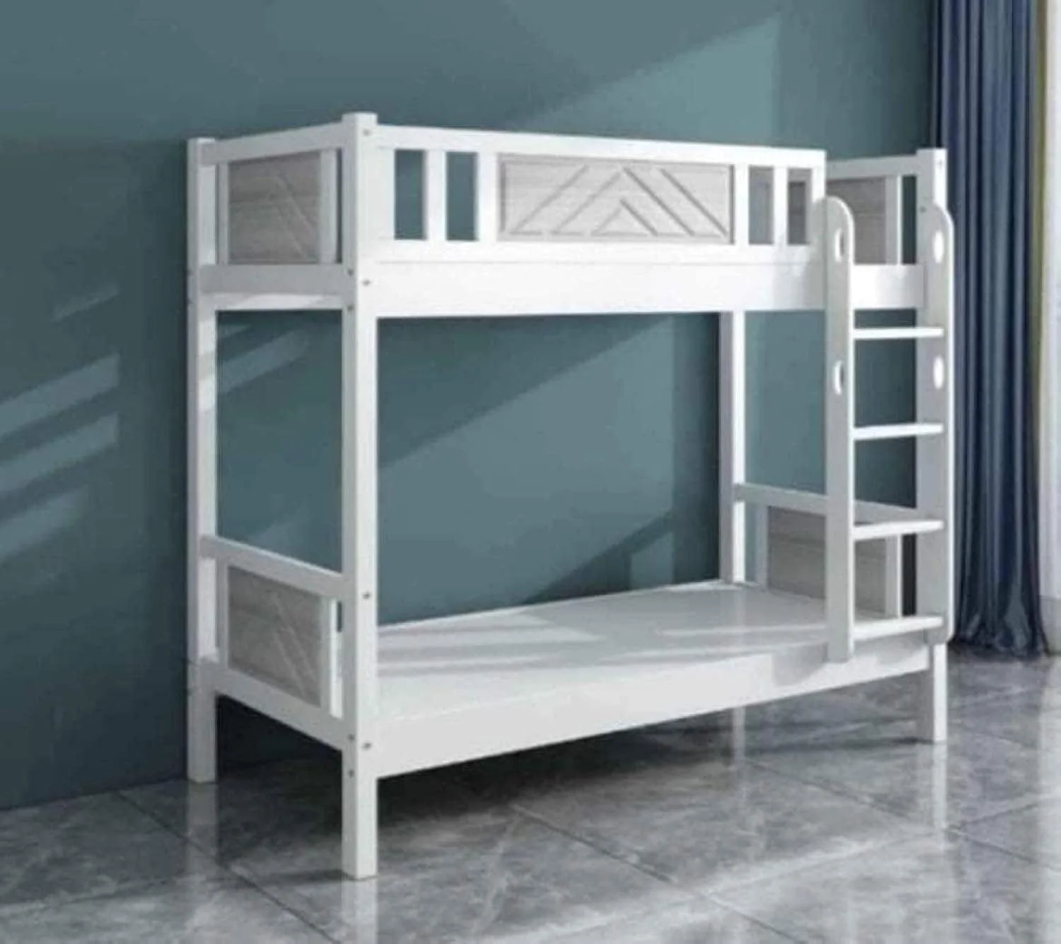 تخت دو طبقه چوبی Furniture4US با تشک طبی (تک نفره - 90/190 سانتی متر) رنگ - (سفید) تخت دو طبقه چوبی Furniture4US با تشک طبی (تک نفره - 90/190 سانتی متر) رنگ - (سفید)