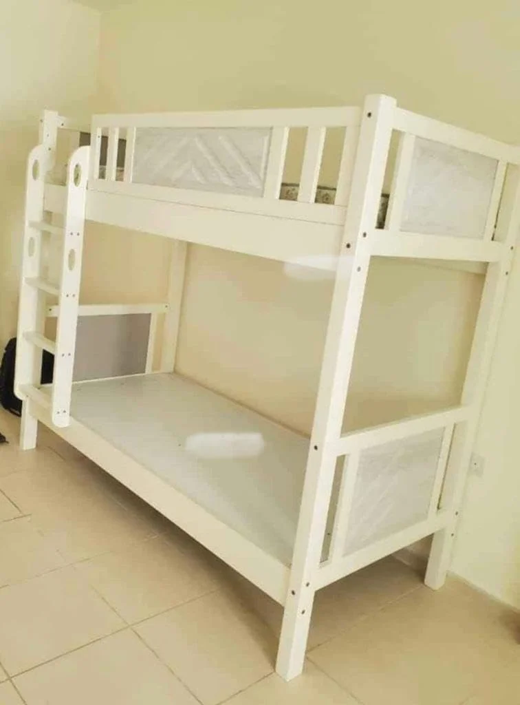 تخت دو طبقه چوبی Furniture4US با تشک طبی (تک نفره - 90/190 سانتی متر) رنگ - (سفید) تخت دو طبقه چوبی Furniture4US با تشک طبی (تک نفره - 90/190 سانتی متر) رنگ - (سفید)