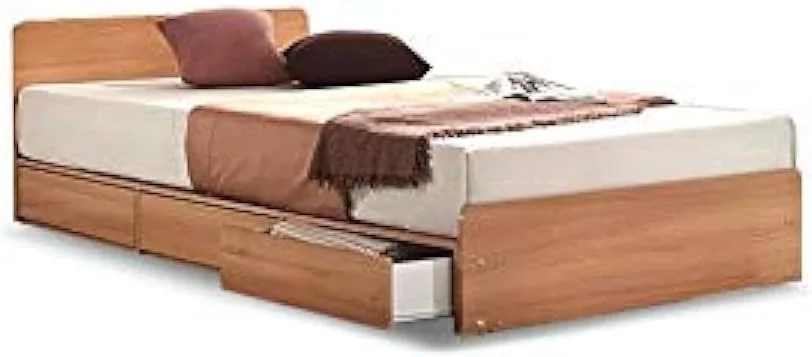 تخت خواب یک نفره سه کشو A to Z Furniture بدون تشک رنگ راش تخت خواب یک نفره سه کشو A to Z Furniture بدون تشک رنگ راش