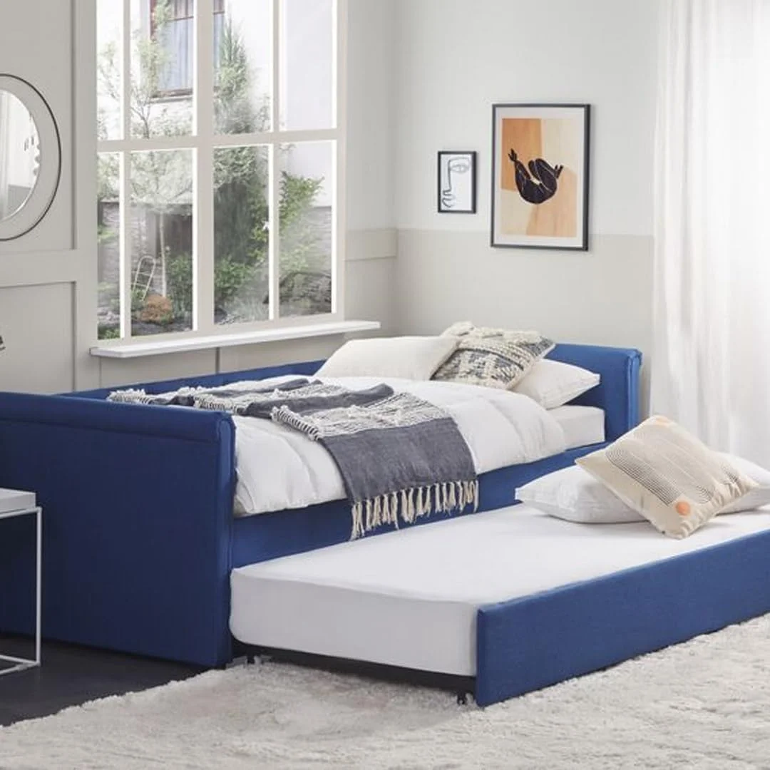 تخت خواب تاشو یک نفره کوچک پارچه ای آبی رنگ A to Z Furniture Pavelli ابعاد 220X92X75 سبز تخت خواب تاشو یک نفره کوچک پارچه ای آبی رنگ A to Z Furniture Pavelli ابعاد 220X92X75 سبز