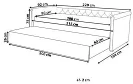 تخت خواب تاشو یک نفره کوچک پارچه ای آبی رنگ A to Z Furniture Pavelli ابعاد 220X92X75 سبز تخت خواب تاشو یک نفره کوچک پارچه ای آبی رنگ A to Z Furniture Pavelli ابعاد 220X92X75 سبز