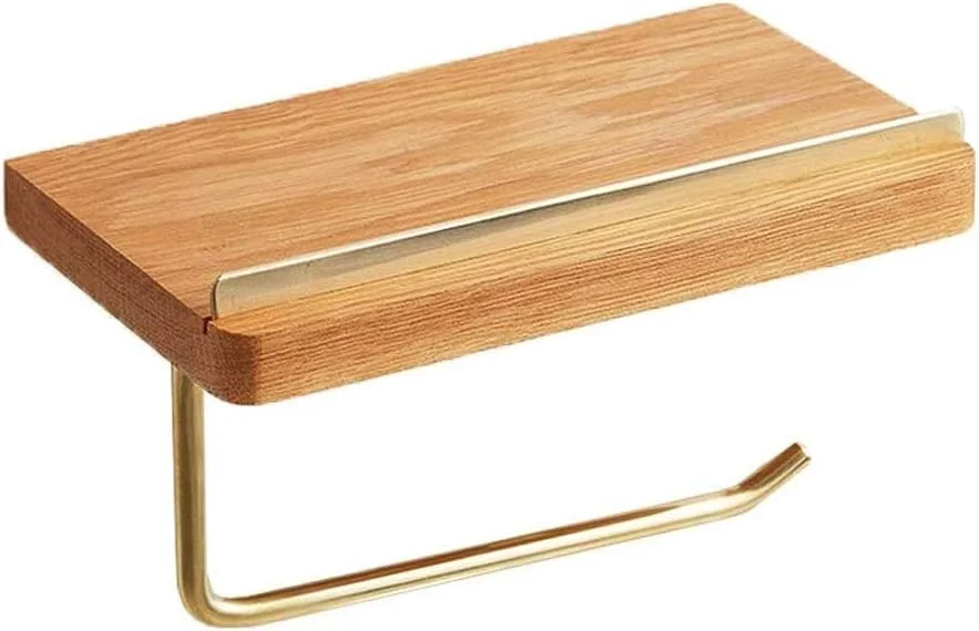 نگهدارنده دستمال توالت با قفسه، نگهدارنده دستمال کاغذی دیواری برای نگهداری تلفن همراه، چند منظوره، مناسب برای سرویس بهداشتی، حمام، آشپزخانه