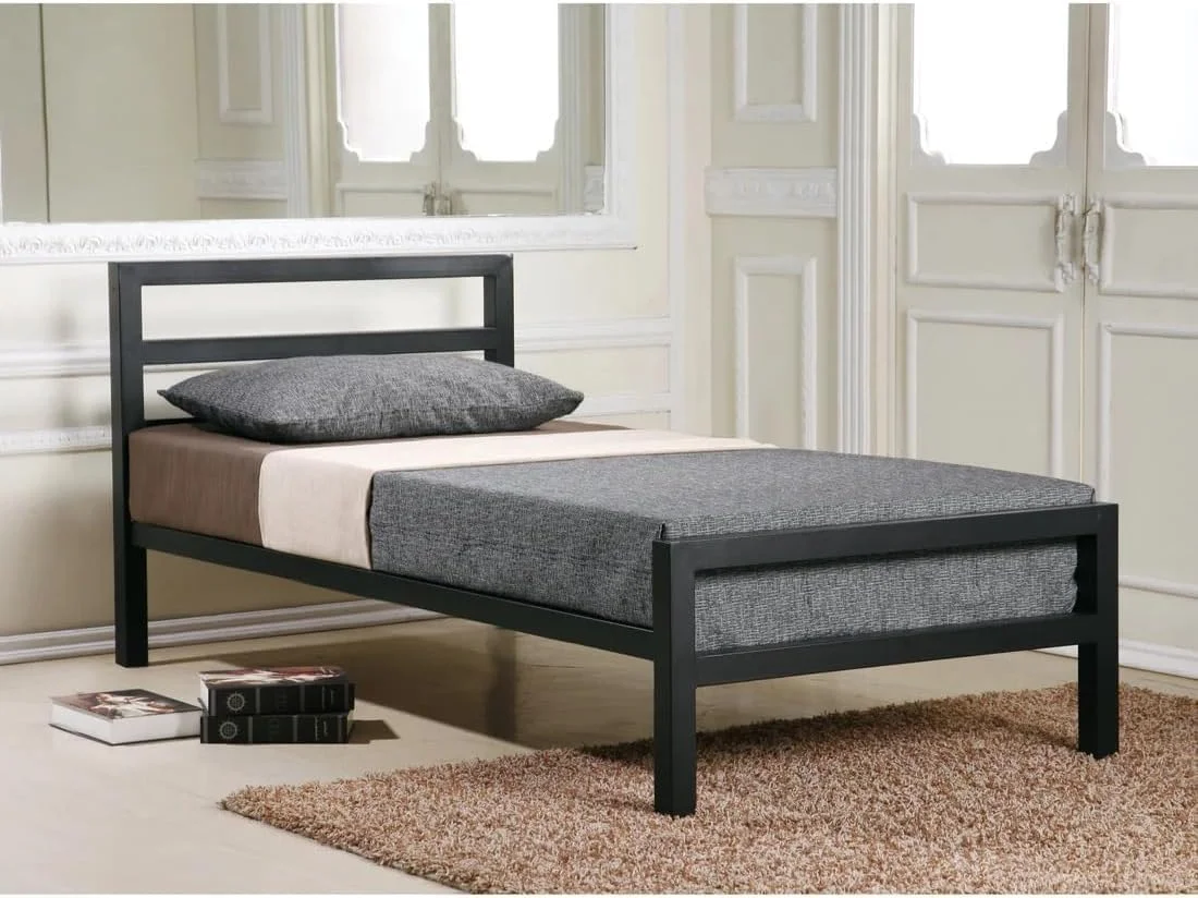 تخت فلزی FurniFlex، سایز 120 سانتی متر، مشکی تخت فلزی FurniFlex، سایز 120 سانتی متر، مشکی