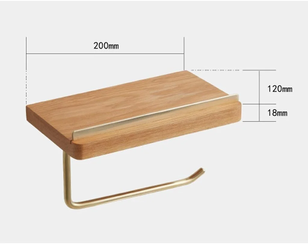 نگهدارنده دستمال توالت با قفسه، نگهدارنده دستمال کاغذی دیواری برای نگهداری تلفن همراه، چند منظوره، مناسب برای سرویس بهداشتی، حمام، آشپزخانه