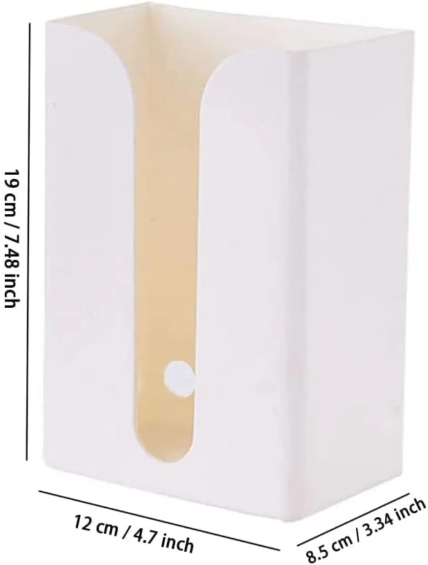 جا دستمال کاغذی ایستاده NP، جعبه نگهداری دستمال کاغذی دیواری، جا دستمال کاغذی برای حمام، پاتختی اتاق خواب، آشپزخانه، دفتر، 19x12x8.5 سانتی متر