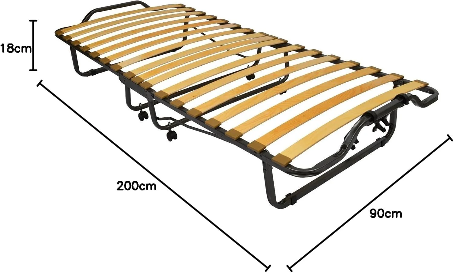 تخت مهمان تاشو، مدل Venetia با قاب فلزی محکم، شامل تشک و روکش محافظ، در 2 سایز، فولاد، سفید، 80x200 سانتی متر تخت مهمان تاشو، مدل Venetia با قاب فلزی محکم، شامل تشک و روکش محافظ، در 2 سایز، فولاد، سفید، 80x200 سانتی متر