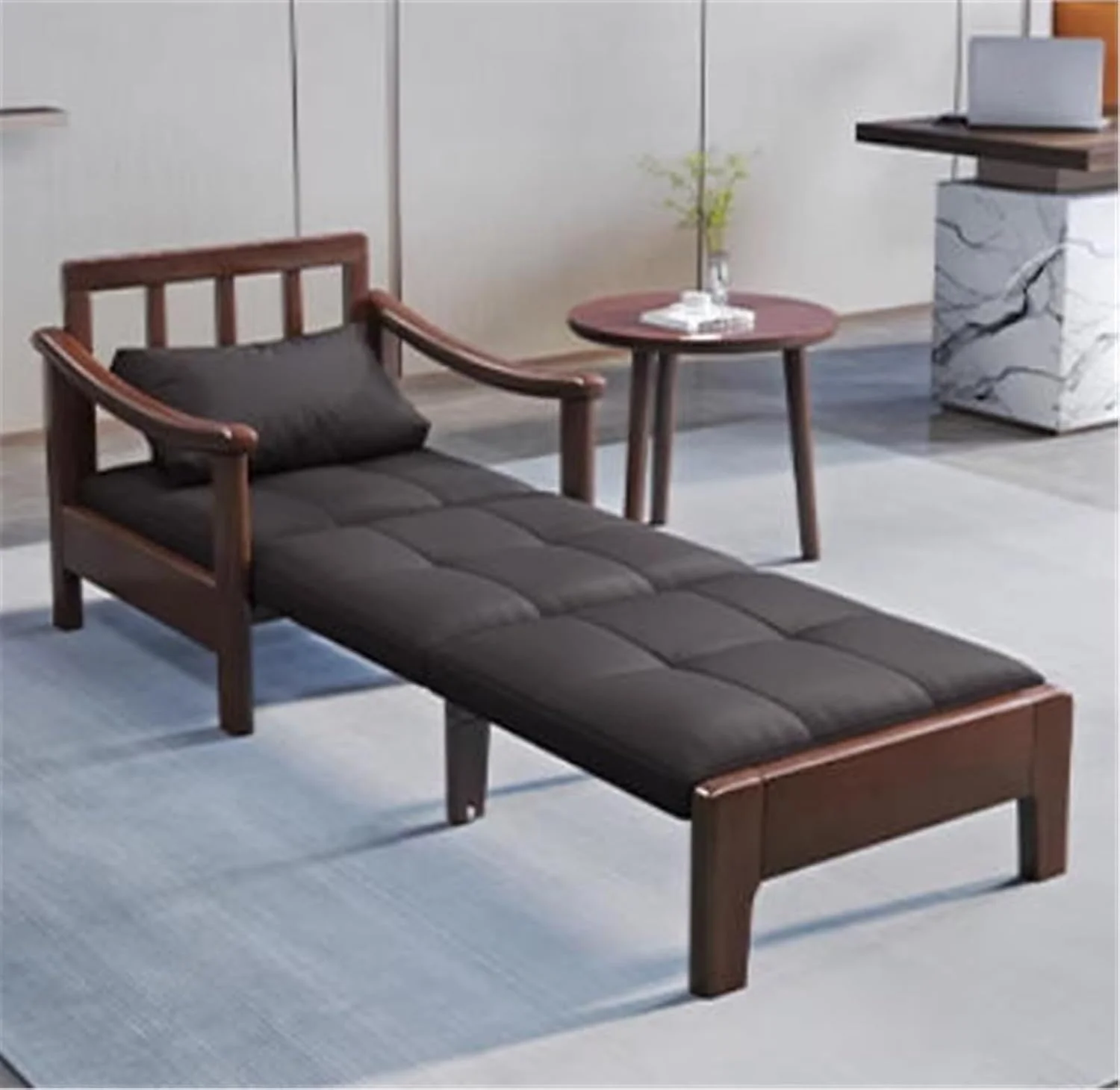 تخت خواب تاشو چند منظوره مبل تختخواب شو چوبی جامد مناسب برای آپارتمان های یک خوابه با ساختار آسان برای نگهداری