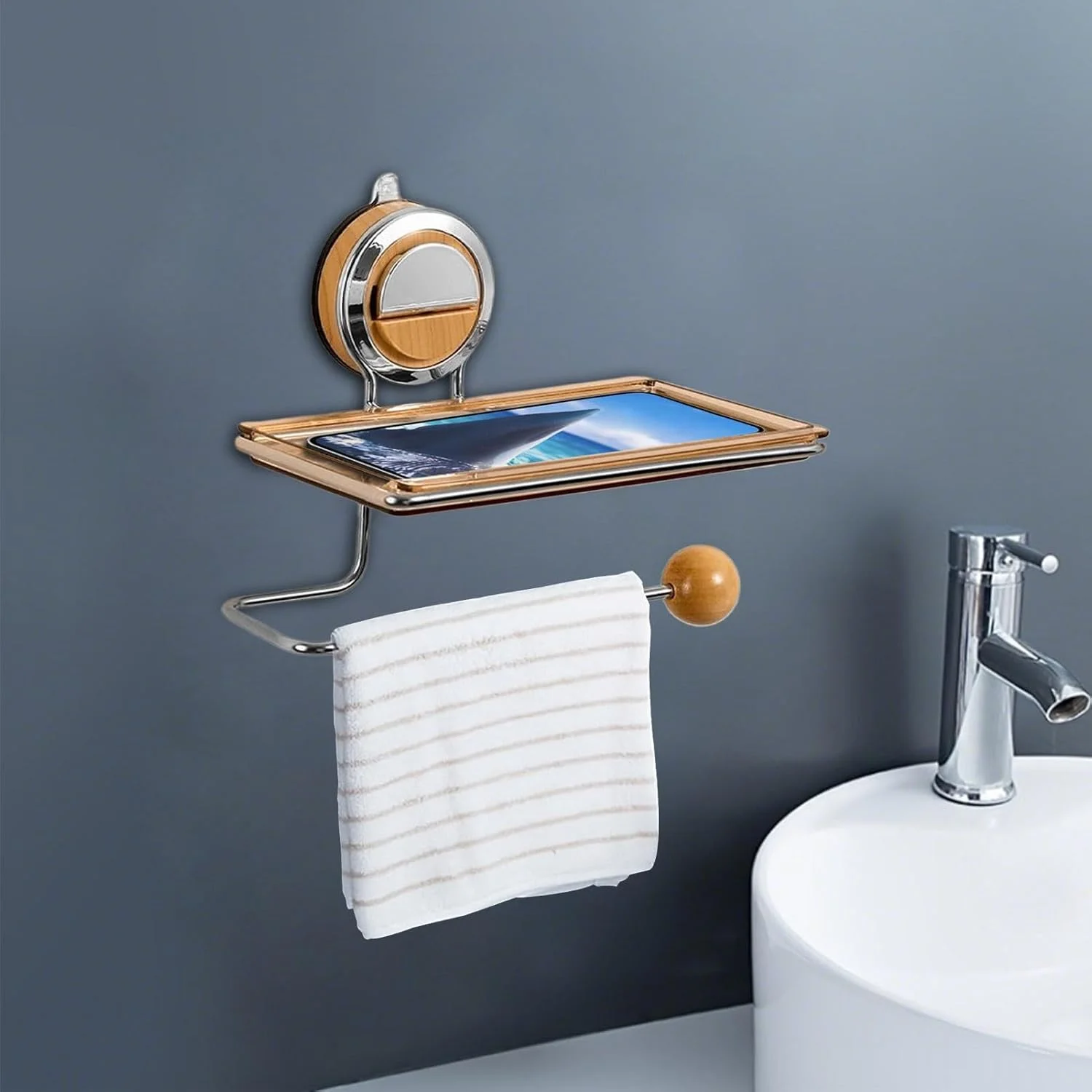 نگهدارنده دستمال توالت دیواری | قفسه استیل ضد زنگ برای دستمال کاغذی، نگهدارنده رول دستمال کاغذی دیواری برای حمام، دستشویی، آشپزخانه