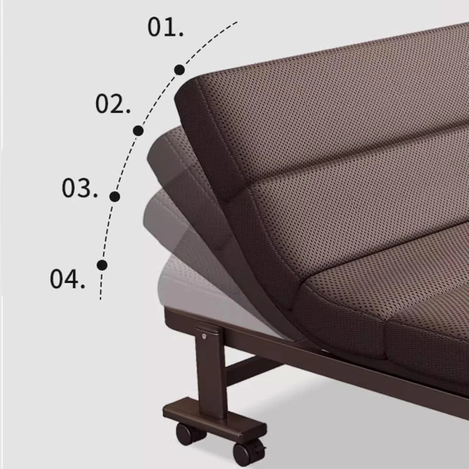 تخت تاشو با تشک برای بزرگسالان، تخت تاشو قابل حمل با پشتیبانی از قاب فولادی، قابلیت تنظیم شیب سر و پا، طول 187 سانتی متر، تاشو و با قابلیت نگهداری آسان (یک رنگ 187 * 70 * 35 سانتی متر) تخت تاشو با تشک برای بزرگسالان، تخت تاشو قابل حمل با پشتیبانی از قاب فولادی، قابلیت تنظیم شیب سر و پا، طول 187 سانتی متر، تاشو و با قابلیت نگهداری آسان (یک رنگ 187 * 70 * 35 سانتی متر)