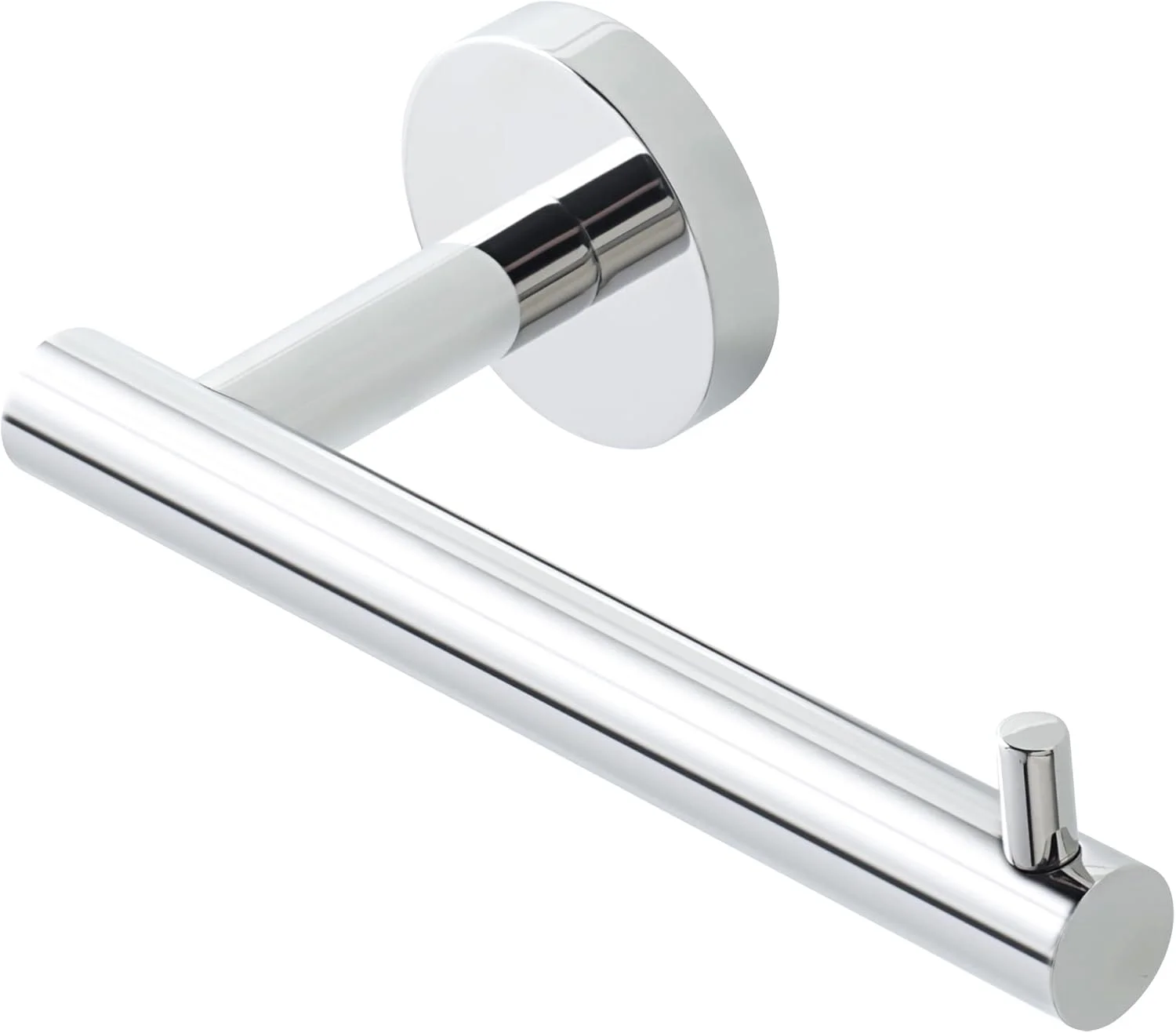 جای دستمال توالت کروم Sayayo، نصب دیواری، استیل ضد زنگ SUS304 مناسب حمام و آشپزخانه، جای دستمال کاغذی با پایه گرد، مدل EGYT6130-C