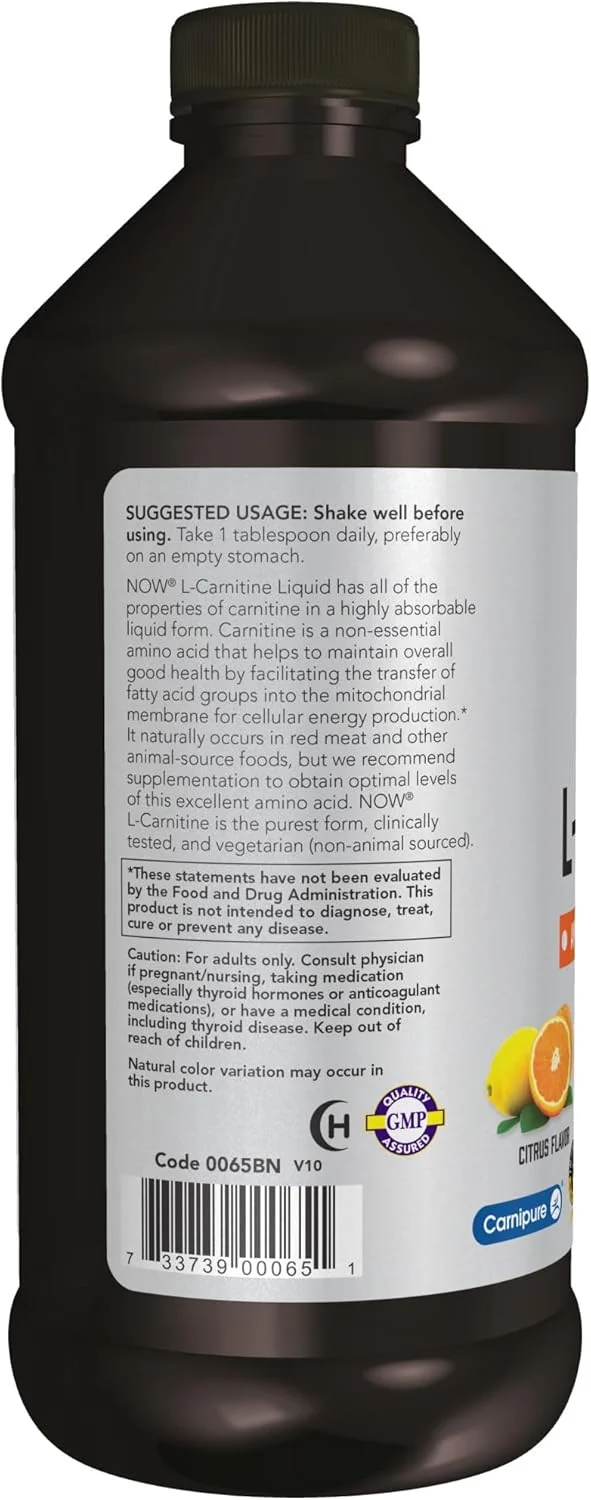 نوتریشن ورزشی ناو، ال-کارنیتین مایع 1000 میلی گرم، جذب بسیار بالا، مرکبات، 16 اونس نوتریشن ورزشی ناو، ال-کارنیتین مایع 1000 میلی گرم، جذب بسیار بالا، مرکبات، 16 اونس