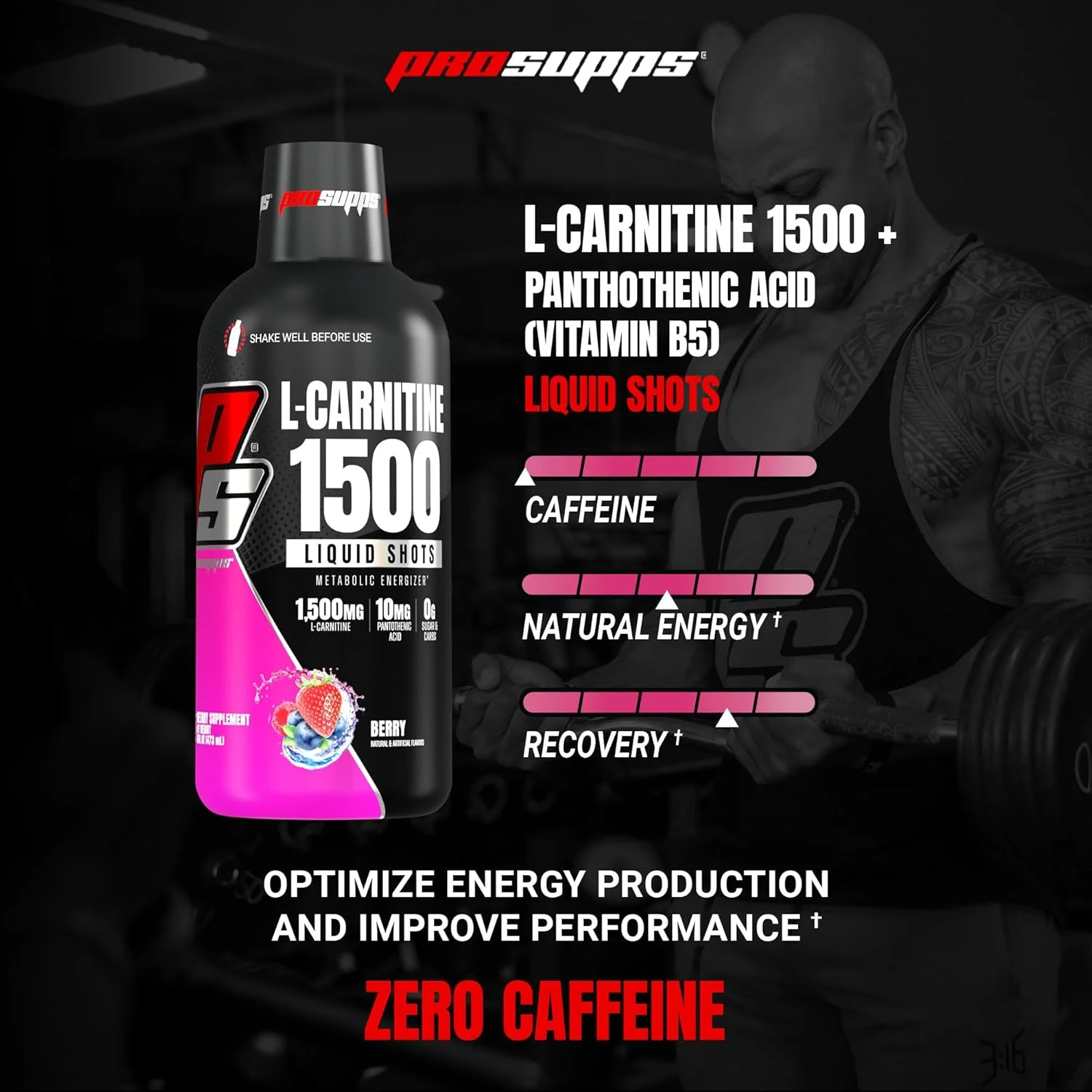 شات مایع ال-کارنیتین 1500 بدون محرک ProSupps برای مردان و زنان - انرژیزای متابولیک و نوشیدنی تمرینی چربی سوز برای عملکرد و ریکاوری عضلات - نوشیدنی های کاهش وزن (31 سروینگ، بری) شات مایع ال-کارنیتین 1500 بدون محرک ProSupps برای مردان و زنان - انرژیزای متابولیک و نوشیدنی تمرینی چربی سوز برای عملکرد و ریکاوری عضلات - نوشیدنی های کاهش وزن (31 سروینگ، بری)
