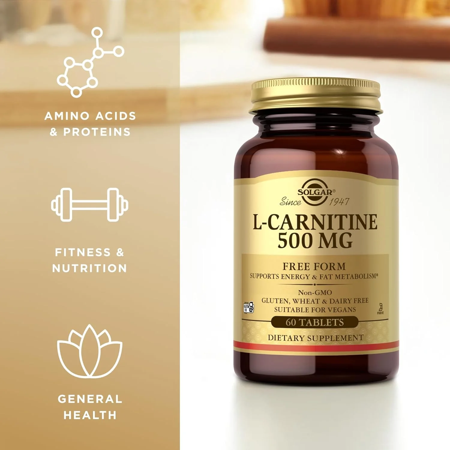 سولگار، ال-کارنیتین، 500 میلی گرم، 60 قرص سولگار، ال-کارنیتین، 500 میلی گرم، 60 قرص