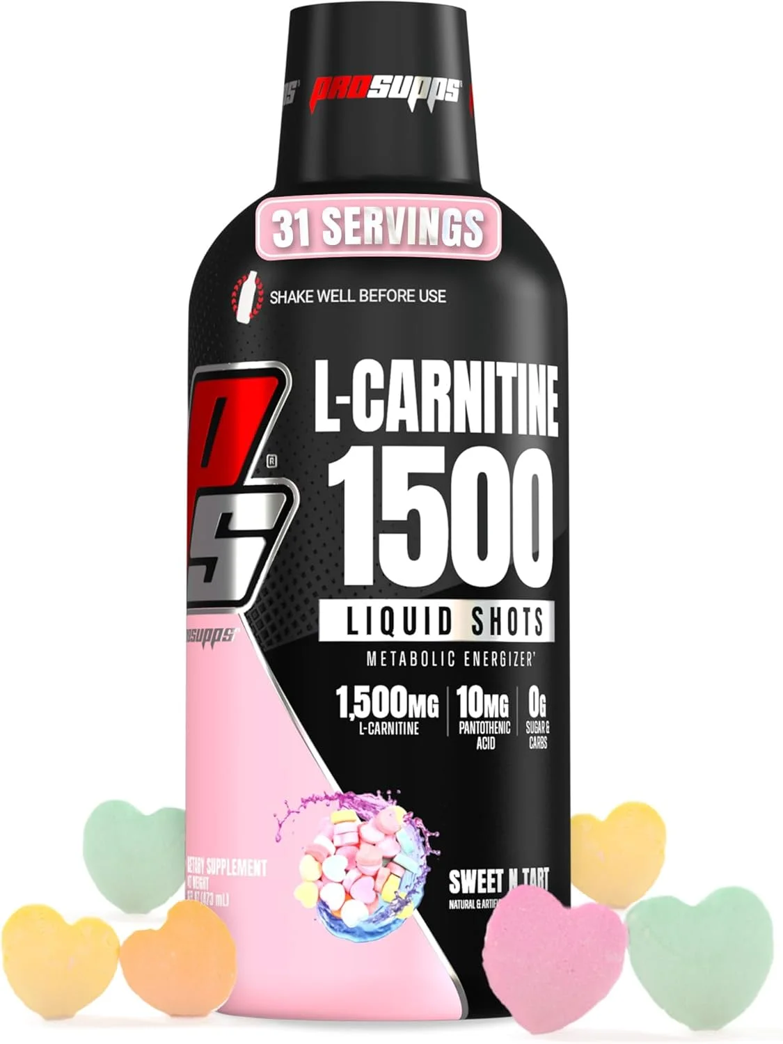 ال-کارنیتین مایع چربی سوز ProSupps® 1500، تقویت کننده متابولیسم بدون محرک، (31 سروینگ، Sweet-N-Tart)