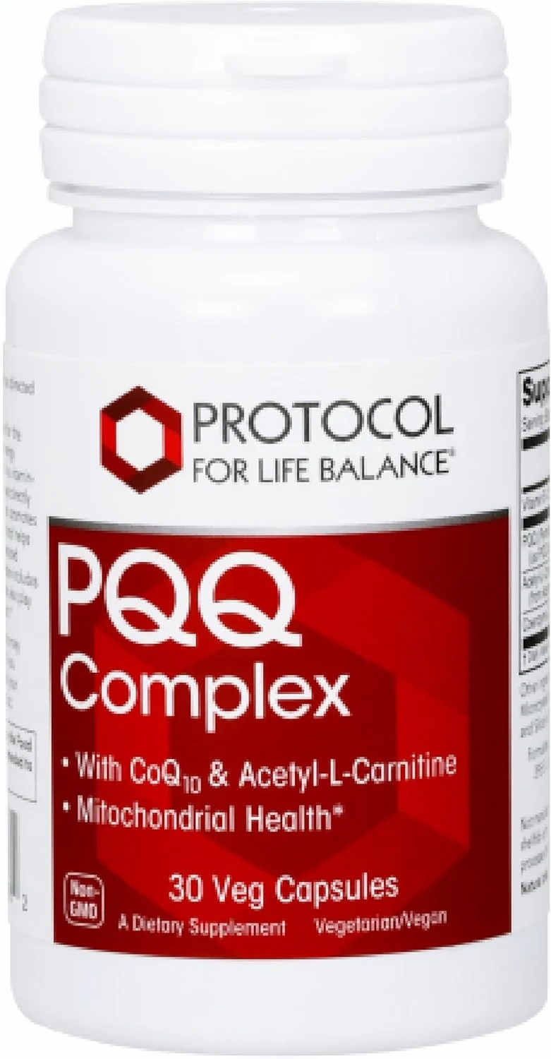 کمپلکس PQQ Protocol for Life Balance - سلامت میتوکندری - حاوی CoQ10 و ال کارنیتین - ویتامین B - مکمل های انرژی - 30 کپسول گیاهی