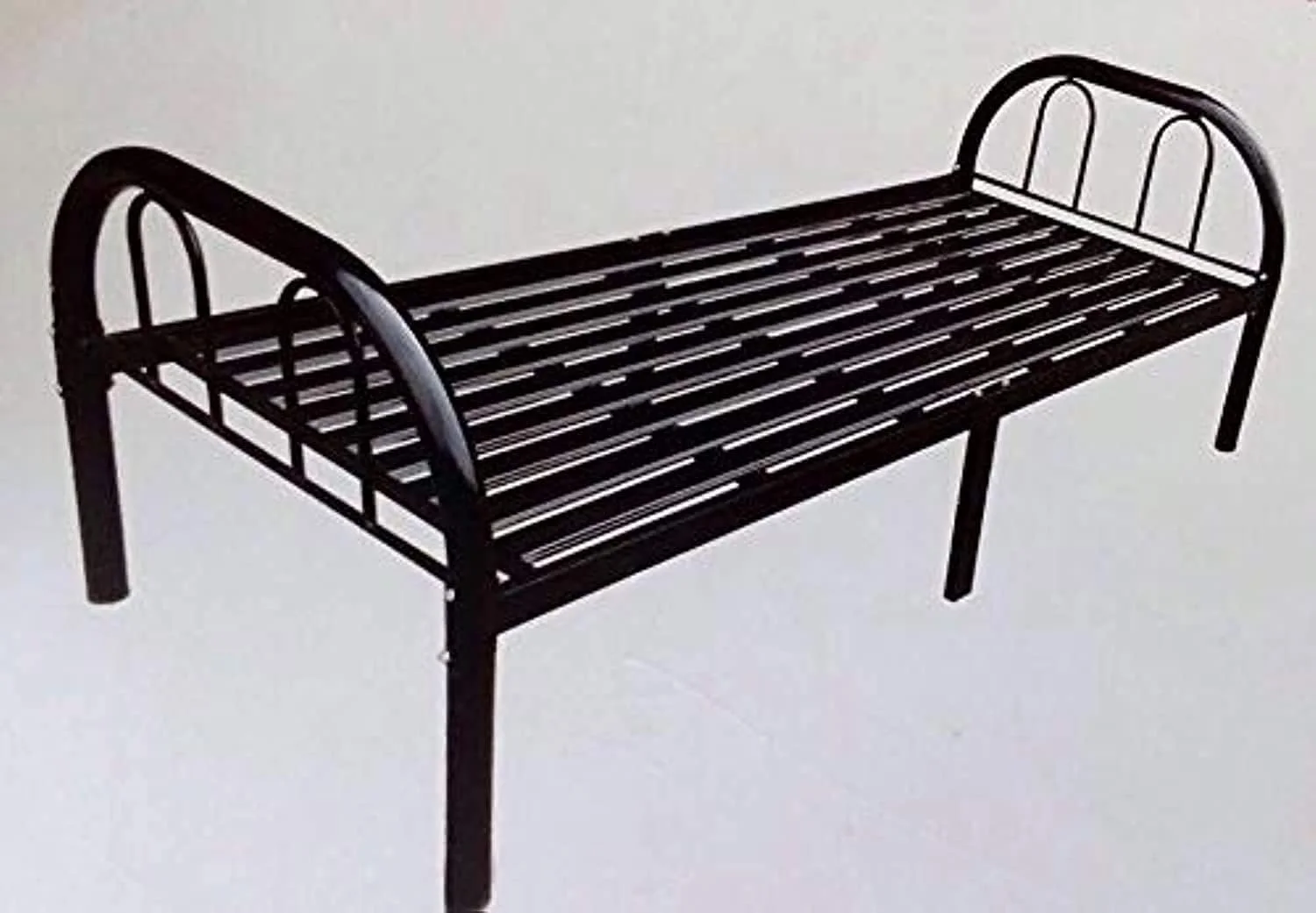 تخت فلزی یک نفره Empire Furniture با تشک طبی، مشکی، 190 طول x 90 عرض x 30 ارتفاع تخت فلزی یک نفره Empire Furniture با تشک طبی، مشکی، 190 طول x 90 عرض x 30 ارتفاع