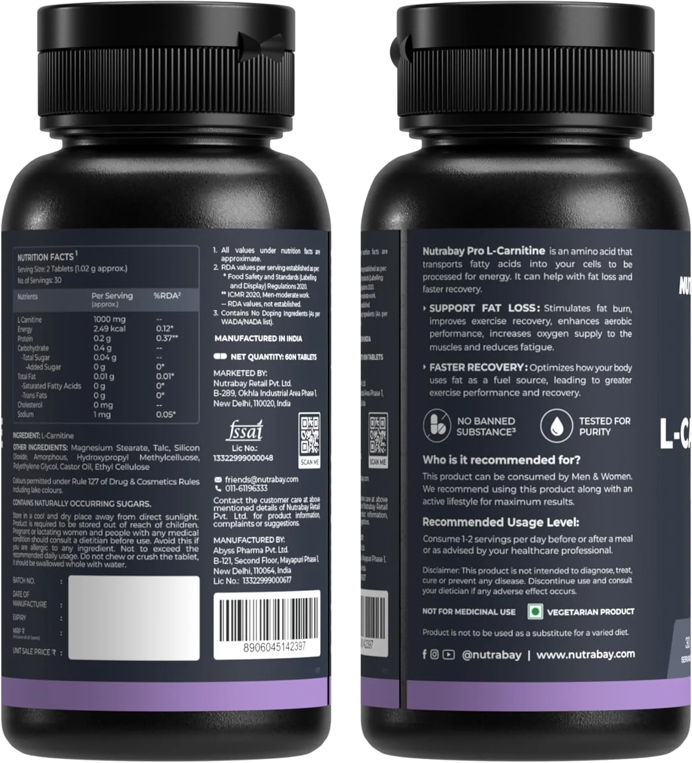 قرص چربی سوز ال-کارنیتین ناترابی پرو، مکمل قبل از تمرین، 1000 میلی گرم - 60 عدد قرص گیاهی قرص چربی سوز ال-کارنیتین ناترابی پرو، مکمل قبل از تمرین، 1000 میلی گرم - 60 عدد قرص گیاهی