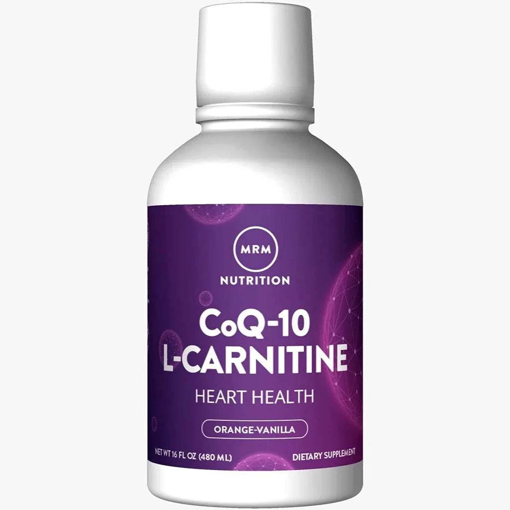 مایع کوآنزیم کیو-10 ال-کارنیتین MRM Nutrition | طعم پرتقال-وانیل | انرژی + آنتی اکسیدان ها | کوآنزیم کیو-10 مشتق شده طبیعی | 32 سروینگ