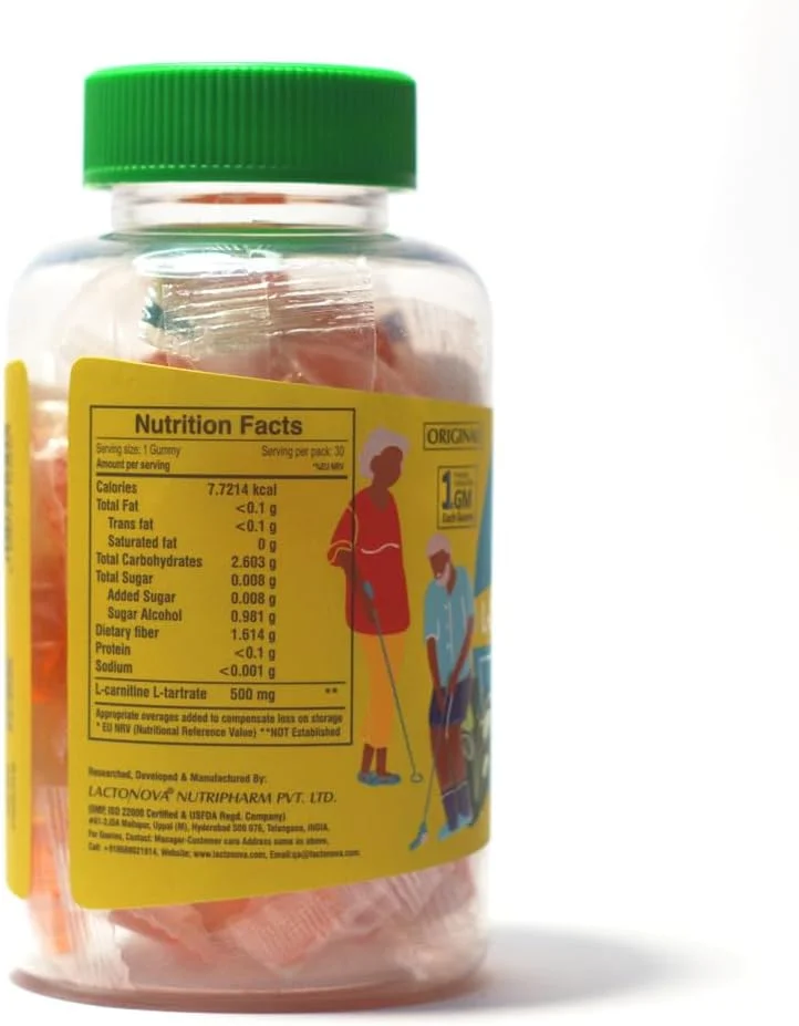 مکمل پاستیلی ال-کارنیتین و ال-تارتارات هپی گامی | متابولیسم چربی، انرژی قبل از تمرین و پشتیبانی از ریکاوری عضلات | طعم پرتقال بدون شکر | تقویت کننده عملکرد | 30 پاستیل مکمل پاستیلی ال-کارنیتین و ال-تارتارات هپی گامی | متابولیسم چربی، انرژی قبل از تمرین و پشتیبانی از ریکاوری عضلات | طعم پرتقال بدون شکر | تقویت کننده عملکرد | 30 پاستیل
