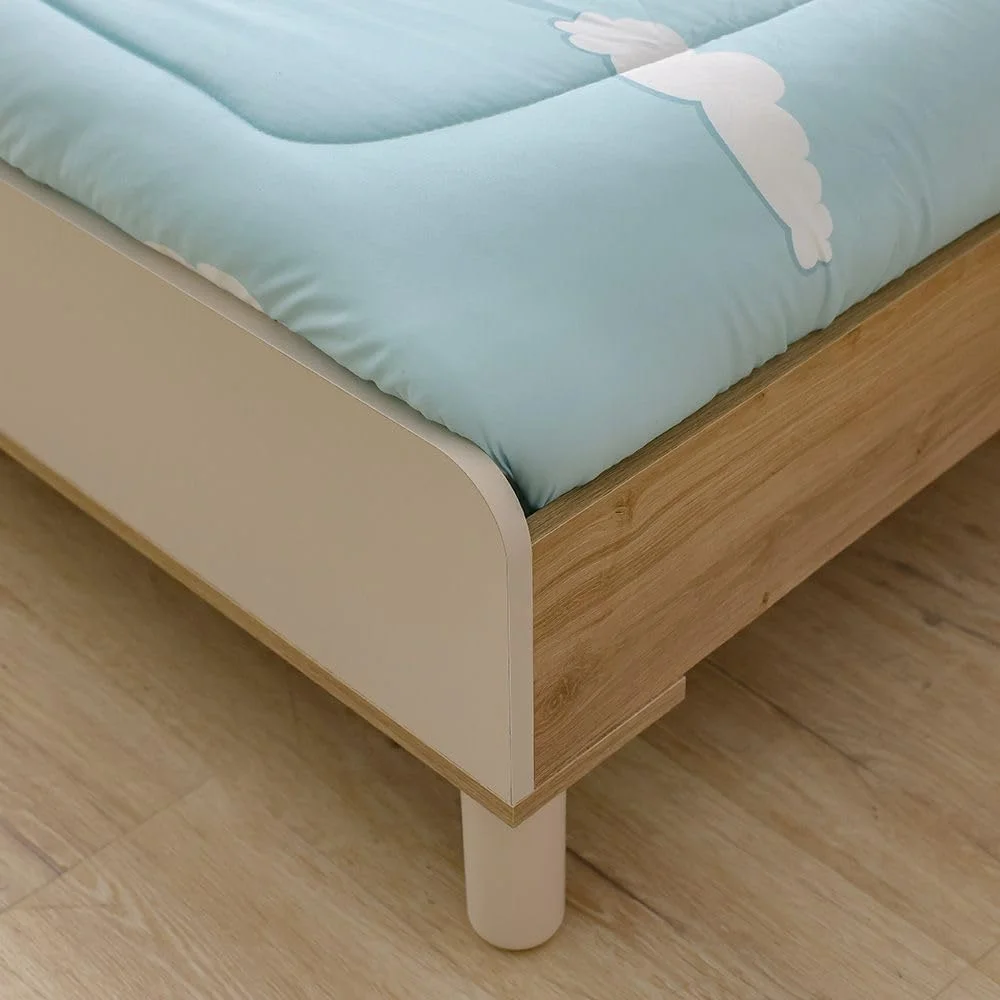 تخت خواب 120x200 زتا دانوب هوم با تاج تخت روکش دار و USB | مبلمان تخت خواب یک نفره چوبی با طراحی مدرن | تخت خواب راحت (تشک شامل نمی شود) - سفید مایل به کرم و خاکستری تخت خواب 120x200 زتا دانوب هوم با تاج تخت روکش دار و USB | مبلمان تخت خواب یک نفره چوبی با طراحی مدرن | تخت خواب راحت (تشک شامل نمی شود) - سفید مایل به کرم و خاکستری