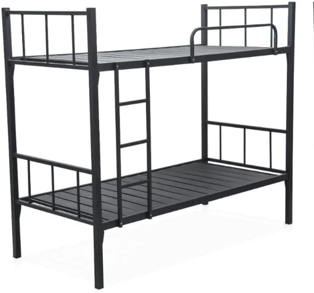 تخت خواب دو طبقه فلزی سنگین Furniture4Us (۱۹۰x۹۰ سانتی متر) وزن ۴۰ کیلوگرم [همراه با تشک]