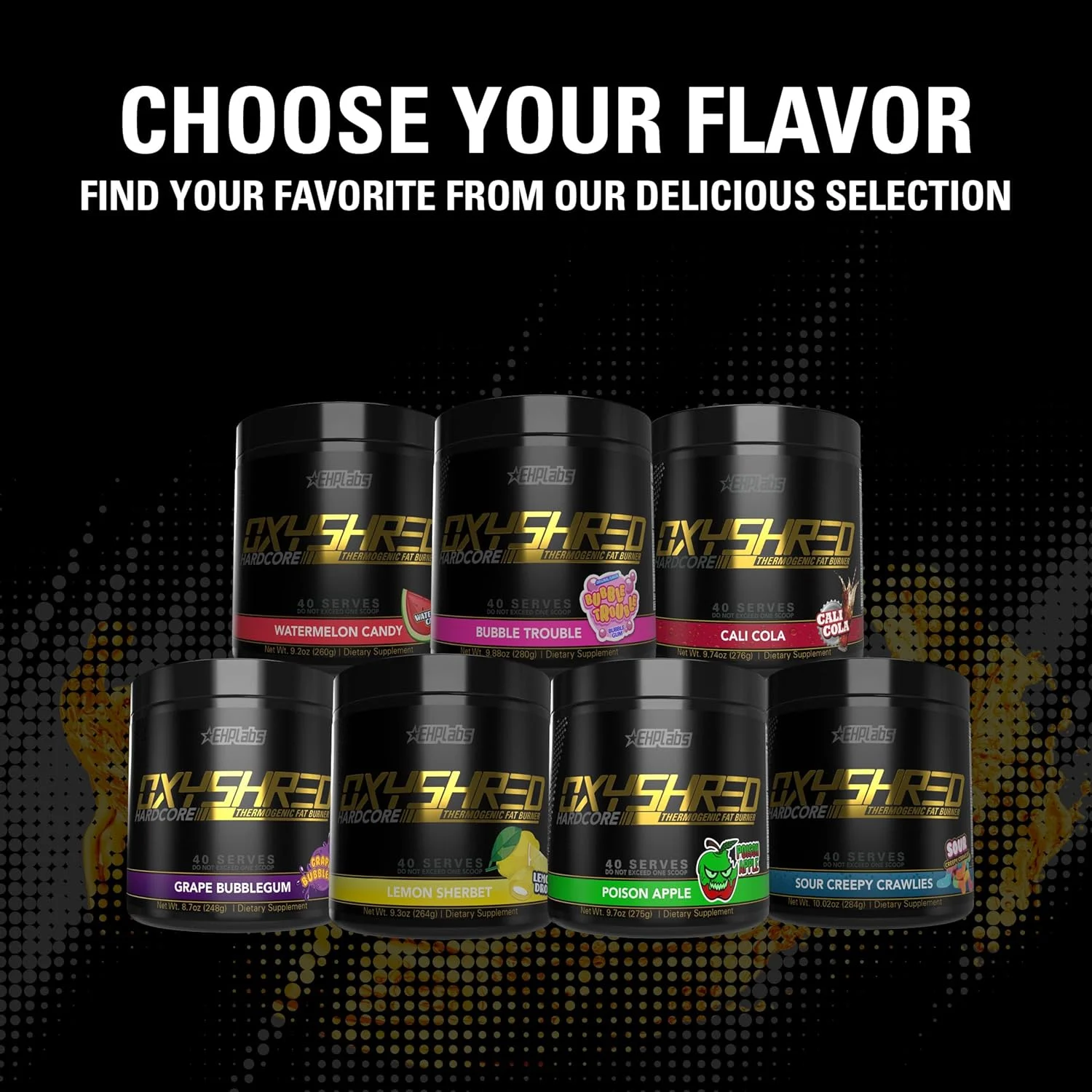 چربی سوز ترموژنیک هاردکور OxyShred ای اچ پی لَبز | مکمل کاهش وزن | افزایش دهنده انرژی | قبل از تمرین | تقویت کننده متابولیسم | برش آب | دارای ال-کارنیتین و سی ال ای، 40 سروینگ (آب نبات هندوانه)