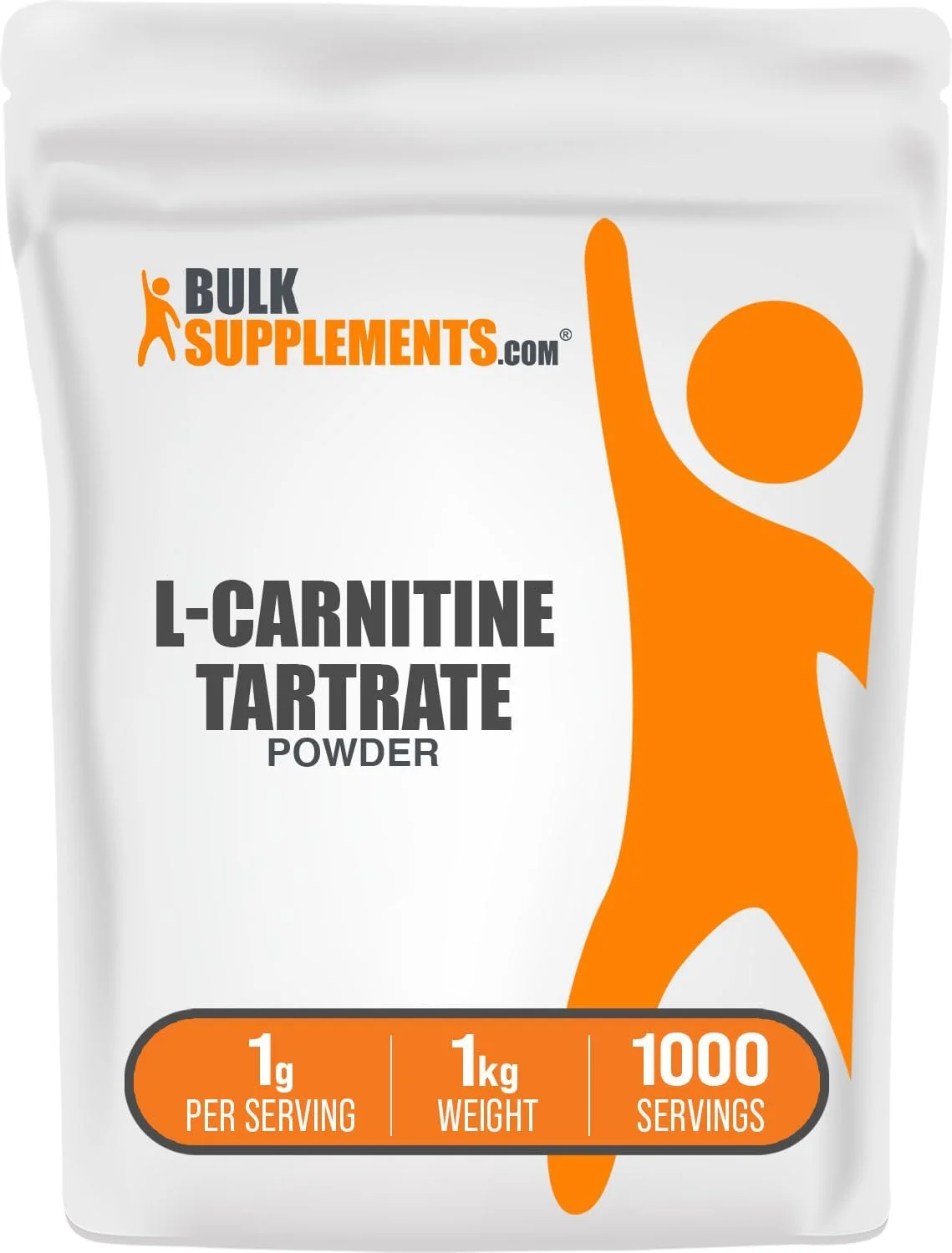 پودر ال-کارنیتین تارتارات BULKSUPPLEMENTS.COM - مکمل کارنیتین، ال-کارنیتین ال-تارتارات، ال کارنیتین 1000 میلی گرم - بدون طعم و گلوتن، 1000 میلی گرم در هر وعده، 1 کیلوگرم (2.2 پوند) (بسته 1 عددی)