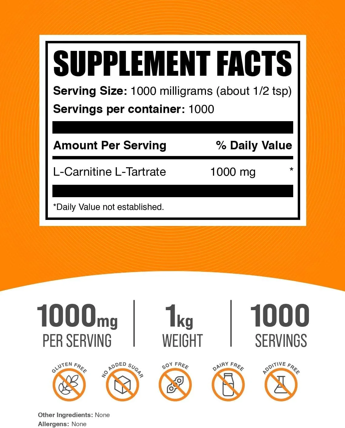 پودر ال-کارنیتین تارتارات BULKSUPPLEMENTS.COM - مکمل کارنیتین، ال-کارنیتین ال-تارتارات، ال کارنیتین 1000 میلی گرم - بدون طعم و گلوتن، 1000 میلی گرم در هر وعده، 1 کیلوگرم (2.2 پوند) (بسته 1 عددی) پودر ال-کارنیتین تارتارات BULKSUPPLEMENTS.COM - مکمل کارنیتین، ال-کارنیتین ال-تارتارات، ال کارنیتین 1000 میلی گرم - بدون طعم و گلوتن، 1000 میلی گرم در هر وعده، 1 کیلوگرم (2.2 پوند) (بسته 1 عددی)