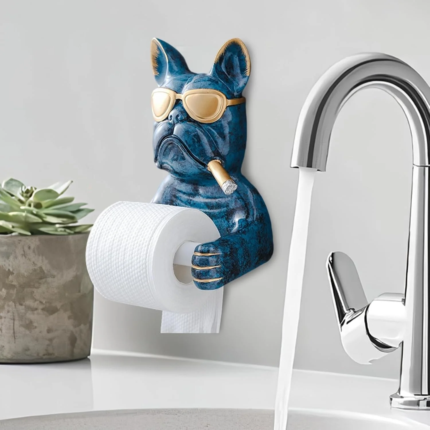 جا دستمال کاغذی توالت طرح بامزه | جا دستمال کاغذی دیواری زیبا، پایه دستمال توالت برای هتل، رستوران، دفاتر، اتاق مطالعه و کابین قایق