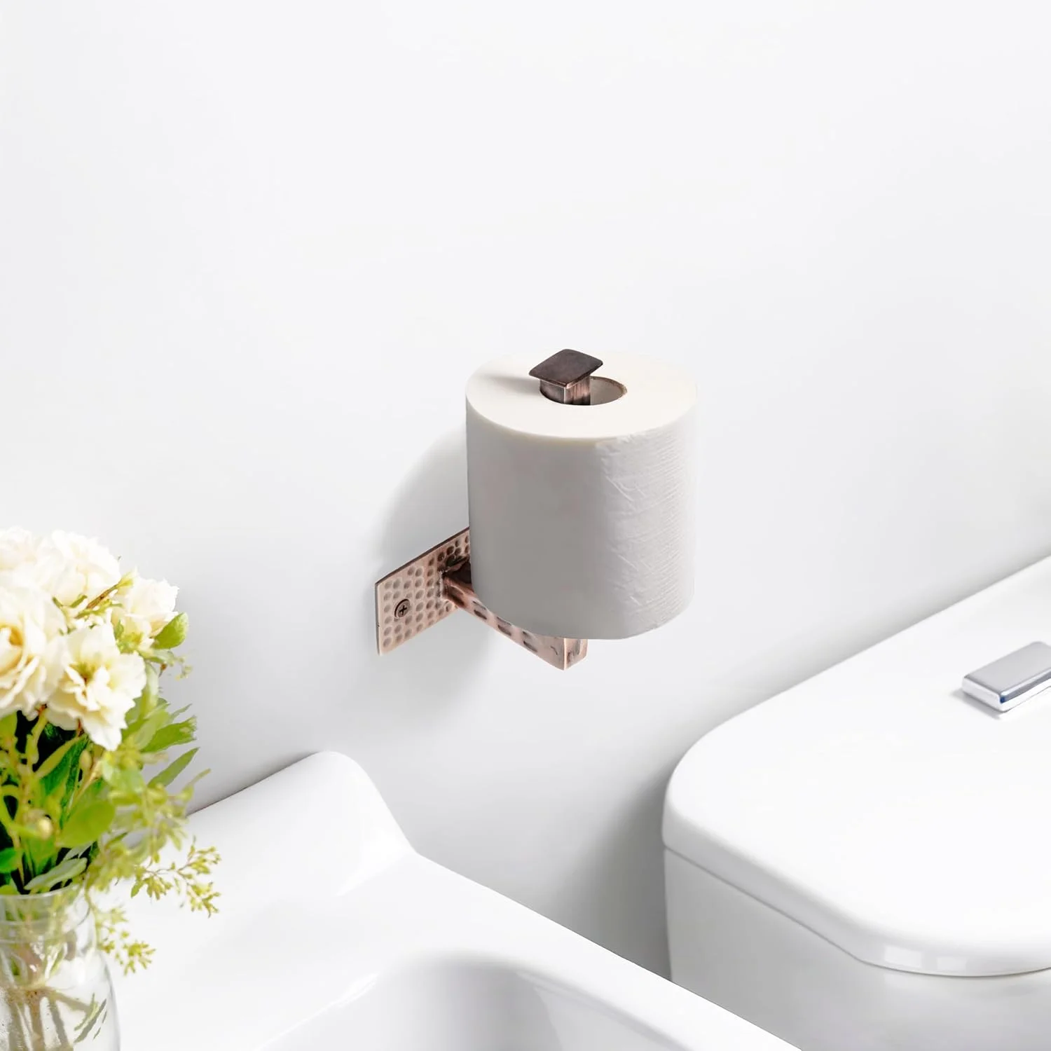 جا دستمال کاغذی فلزی چکش کاری شده مدرن Monarch Abode 21633 برای سخت افزار و نگهداری حمام، نگهدارنده، پخش کننده، سخت افزار نصب گنجانده شده، مسی عتیقه جا دستمال کاغذی فلزی چکش کاری شده مدرن Monarch Abode 21633 برای سخت افزار و نگهداری حمام، نگهدارنده، پخش کننده، سخت افزار نصب گنجانده شده، مسی عتیقه