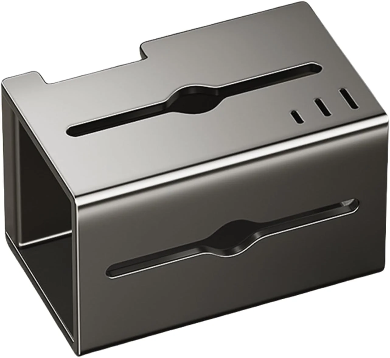 جا دستمال کاغذی مدرن - جا دستمال کاغذی دیواری با قفسه تلفن | پخش کننده دستمال کاغذی آلومینیومی ضد زنگ، سازمان دهنده ذخیره سازی دکور مدرن برای لوازم جانبی حمام آشپزخانه RV