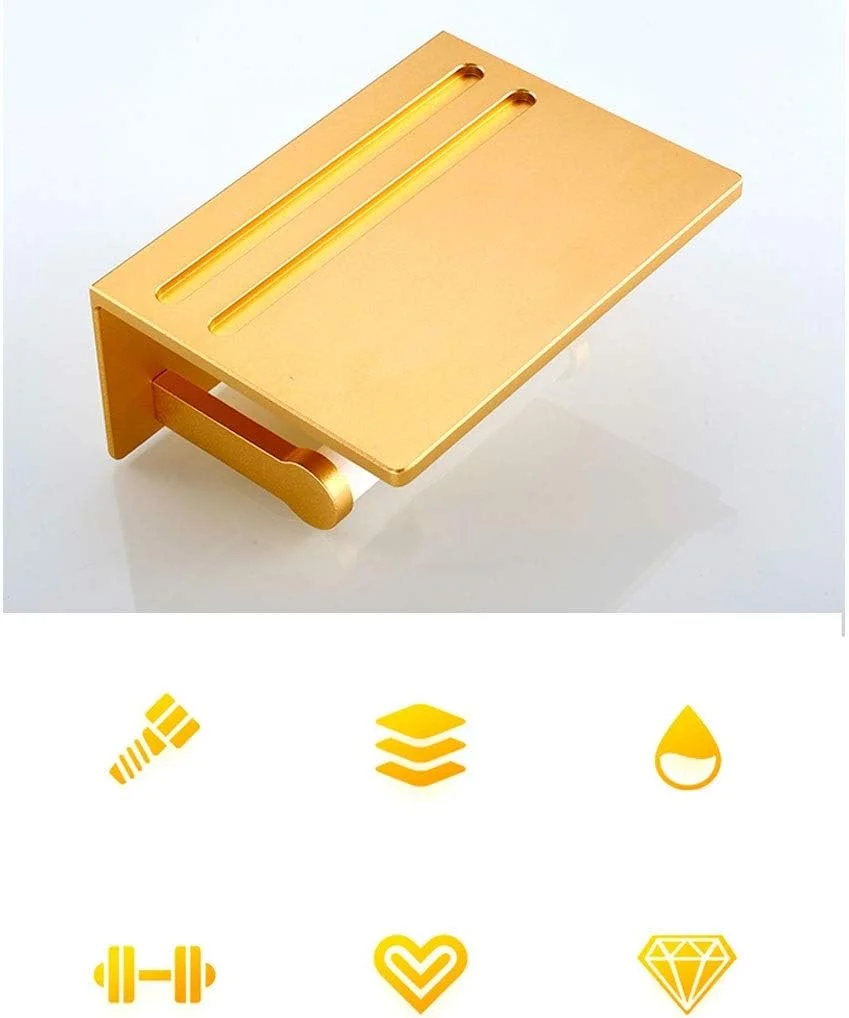 Mobile Phone Tissue Holder Free Punch Toilet Toilet Paper Holder Roll Paper Holder Wall-mounted Tissue Box Sanitary Carton Present