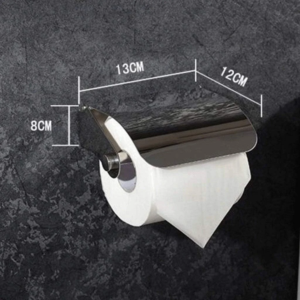 جا دستمال کاغذی مدرن مستطیلی مشکی، جعبه دستمال کاغذی استیل، جا دستمال کاغذی رولی، جا دستمال توالت، کارتن