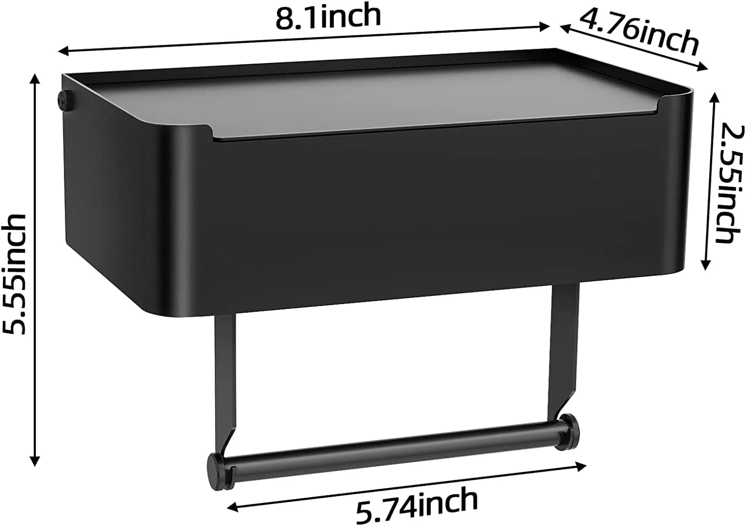 نگهدارنده دستمال توالت MIXDE با قفسه، جای دستمال مرطوب فلاشخور برای نگهداری در حمام، دستمالهای مرطوب خود را دور از دید نگه دارید - سازمان دهنده دیواری استیل ضد زنگ SUS304 - (بزرگ، مشکی مات) نگهدارنده دستمال توالت MIXDE با قفسه، جای دستمال مرطوب فلاشخور برای نگهداری در حمام، دستمالهای مرطوب خود را دور از دید نگه دارید - سازمان دهنده دیواری استیل ضد زنگ SUS304 - (بزرگ، مشکی مات)