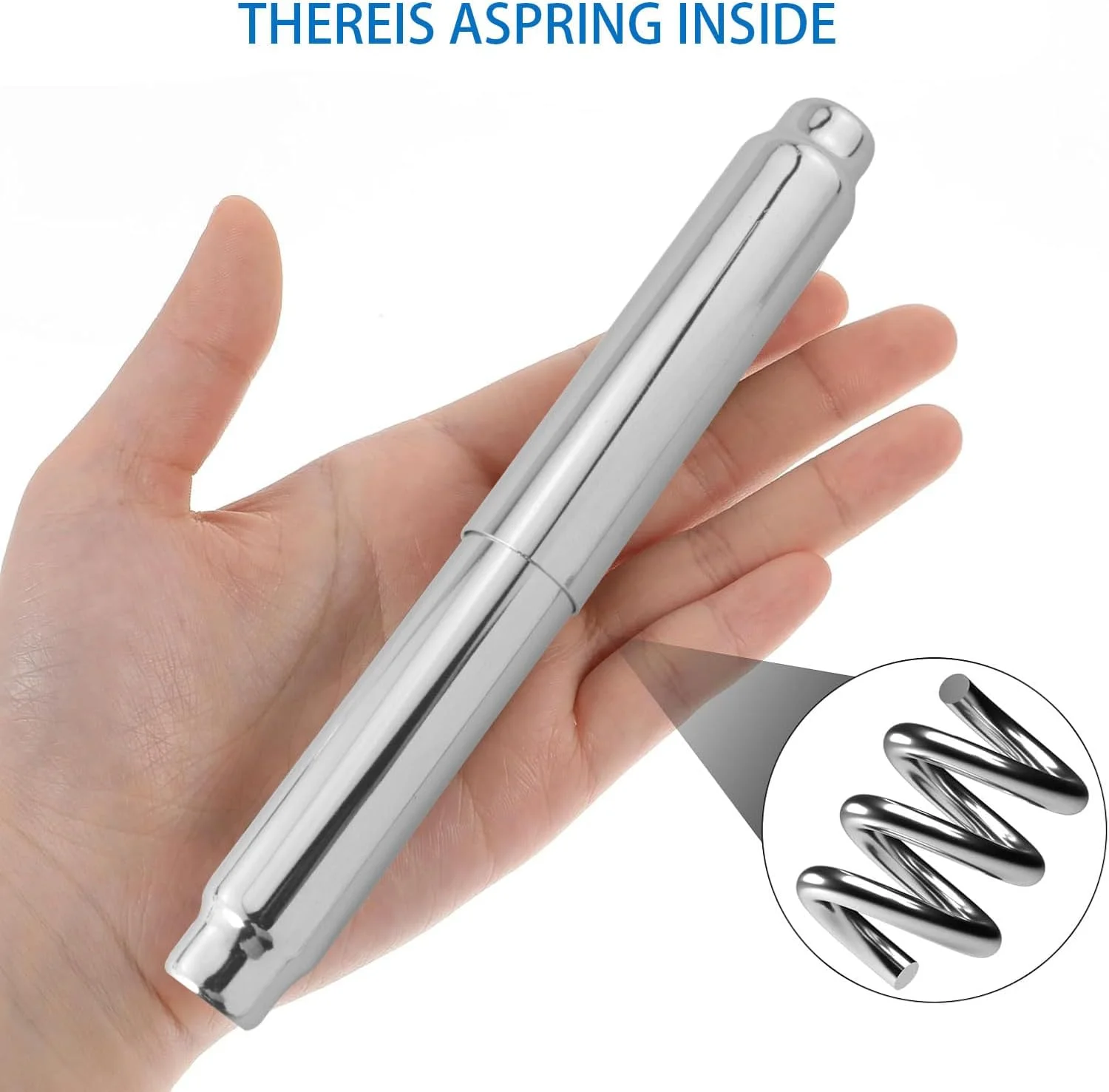 نگهدارنده رول دستمال توالت فنری استیل ضد زنگ 6.5 اینچی MEETOOT، جایگزین لوازم جانبی حمام نگهدارنده رول دستمال توالت فنری استیل ضد زنگ 6.5 اینچی MEETOOT، جایگزین لوازم جانبی حمام